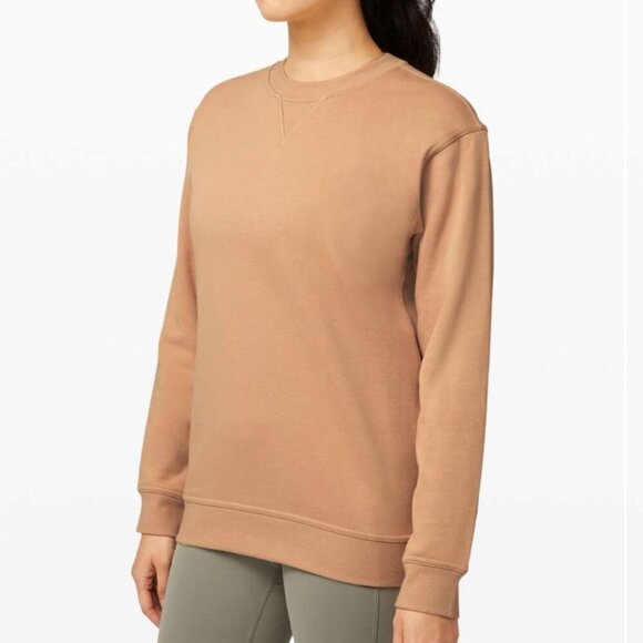 Lululemon All Yours Crewneck Sweater *Terry Cotton Beech Wood - Picture 1 of 10